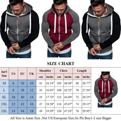 

Mens Fleece Hoodie Jacket For Layering Warm Lounge Full Zip Up - S-XXL
