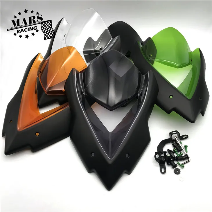 Мотоциклетный козырек лобовое стекло ветровое подходит для Kawasaki Z1000 2014 2015 2016 2017