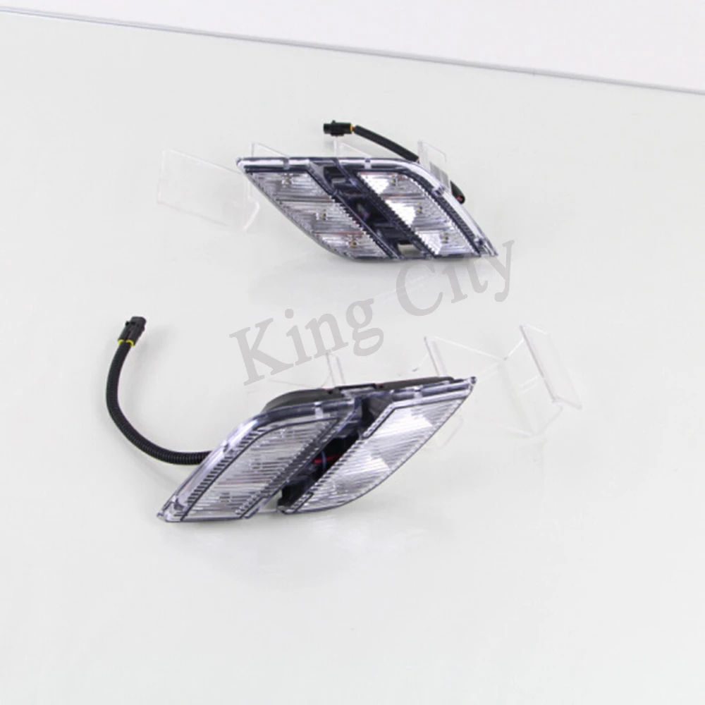 CAPQX 1 пара для Peugeot 301 2014 2015 передние светодиодные DRL дневные ходовые огни Дневные