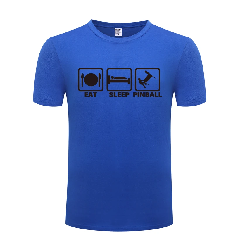 

EAT SLEEP PINBALL Funny Creative Mens Men T Shirt Tshirt 2018 New Short Sleeve O Neck Cotton Casual T-shirt Top Tee