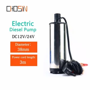 Электрический погружной насос постоянного тока 12 В 24 В, насос для перекачки топлива, корпус из нержавеющей стали, 12 лмин, 12 24 В вольт для перекачки дизельных масел