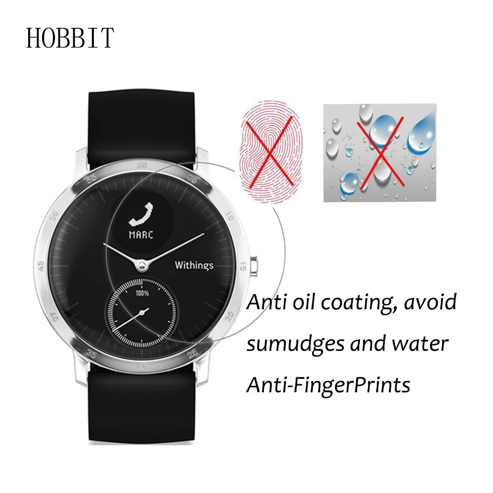3 упаковки для Nokia Withings Activite Steel HR 36 мм 40 Противоударная Защитная пленка экрана 7H Nano