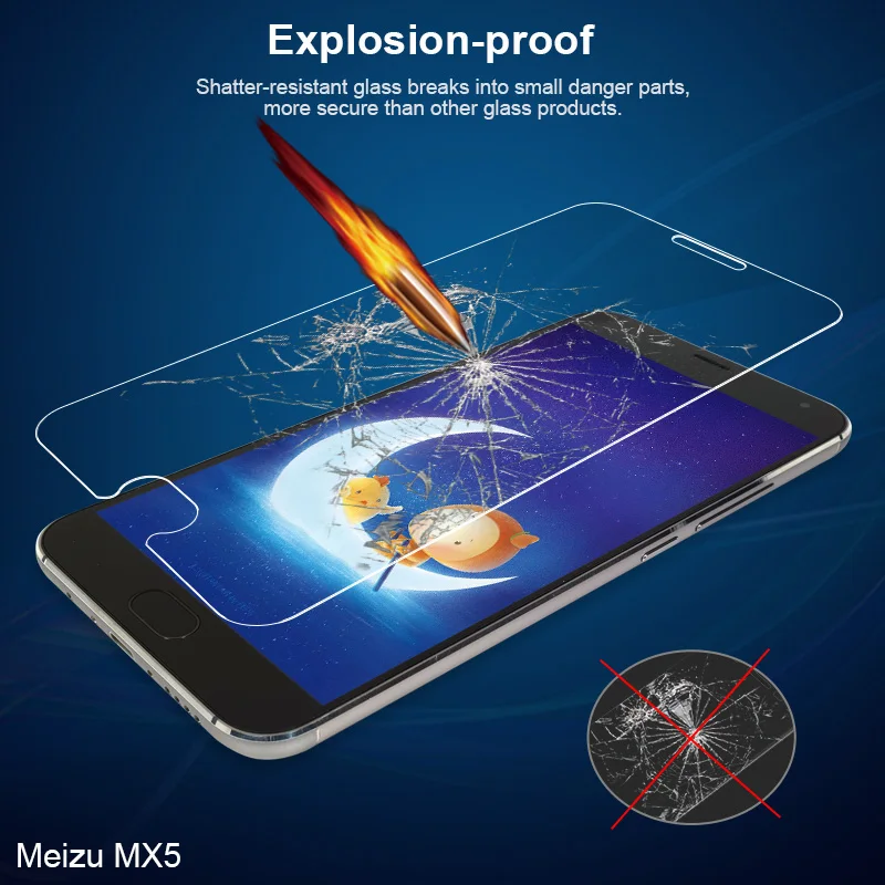 Защитное закаленное стекло DyGod для Meizu MX4 MX5 Передняя пленка экрана MX5E телефона