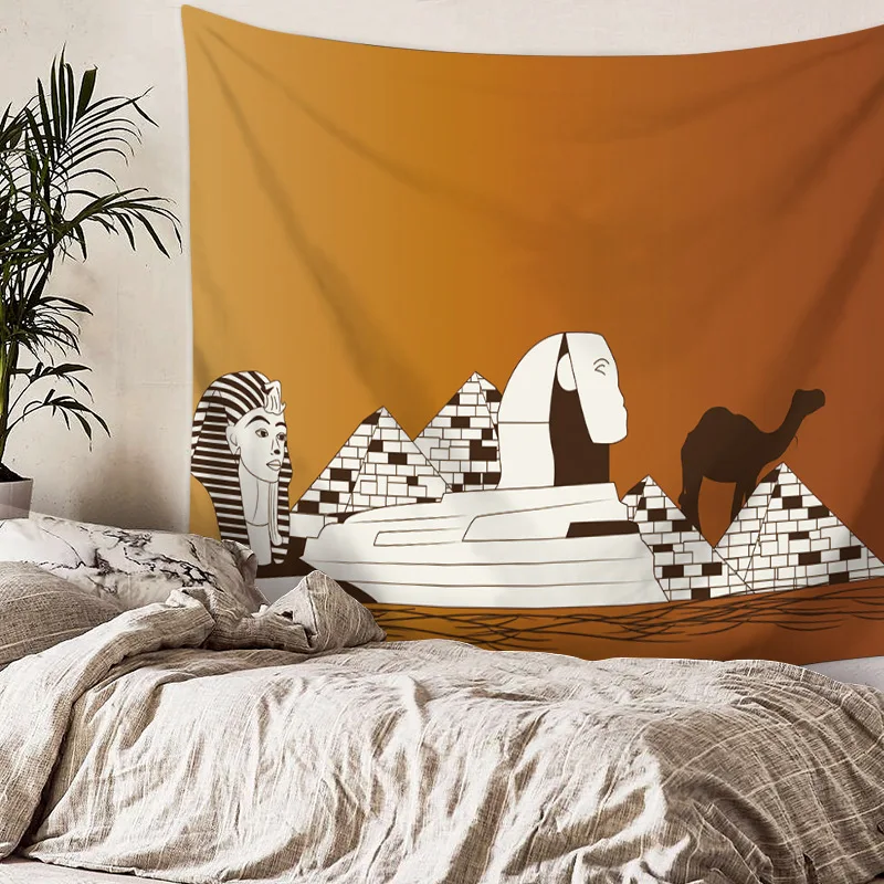 Пустынный верблюд Inbetweening гобелен висячая ткань полиэфирное одеяло настенный