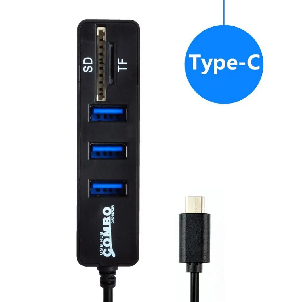 Usb концентратор с несколькими портами USB 2 0 высокого TF/SD/USB SD/TF кардридером. Адаптер