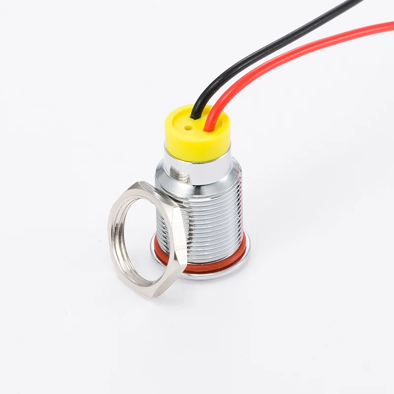 Free shipping 1PCS 12MM Purple white red waterproof small LED Metal indicator light | Лампы и освещение