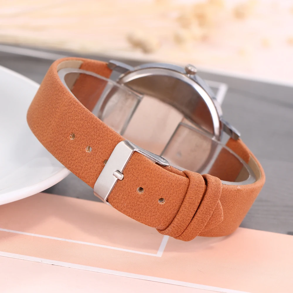 2019 Роскошные наручные часы с циферблатом корейские кожаные креативные женские