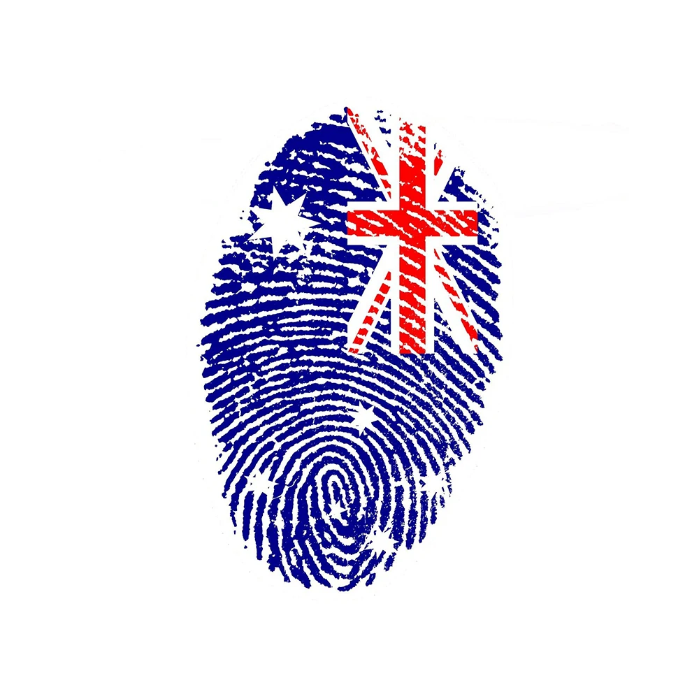 Австралийский баннер с отпечатком пальца наклейка австралийские виниловые