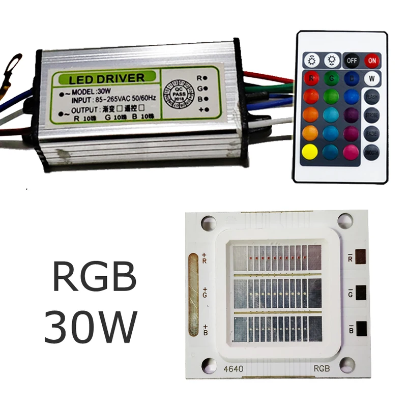 Светодиодный диодное крепление RGB + Драйвер пульт дистанционного управления 1