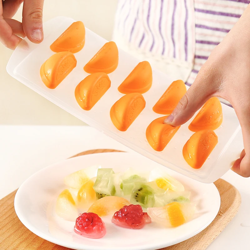 1PC Silicone Fruit Shape Chocolate Mold Tray Freeze Pudding Jelly Ice Maker DIY Creative Cube Bar Kitchen Accessories |