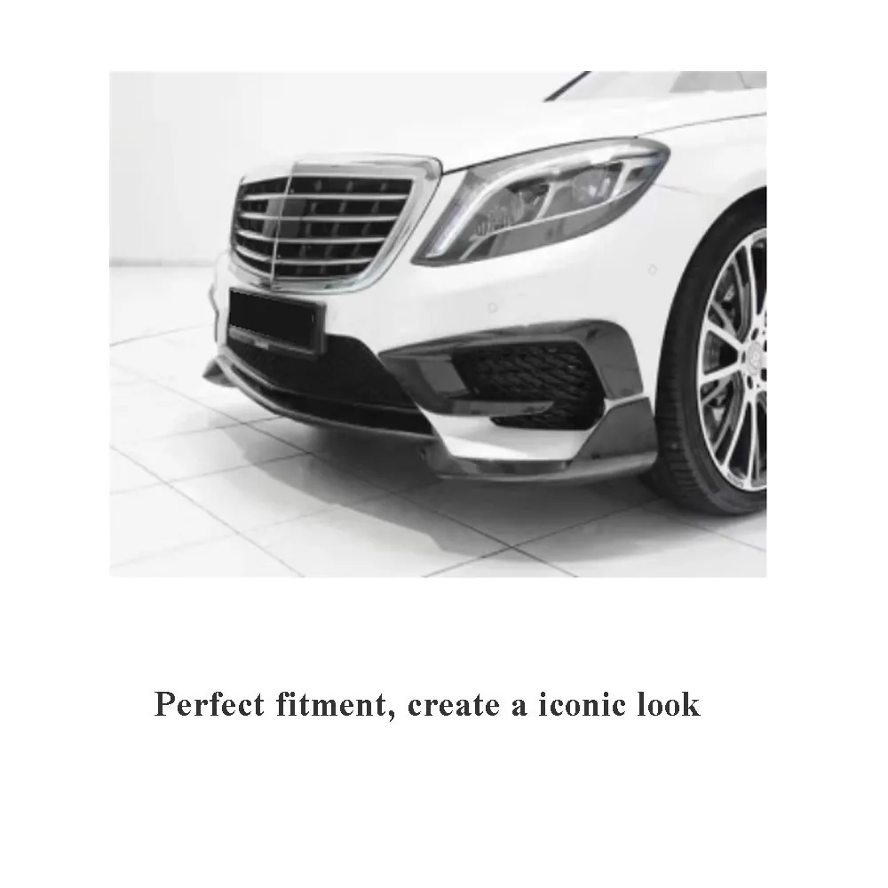 Передний бампер спойлер для Mercedes Benz W222 S63 AMG 2014 база Седан 4 двери из углеродного