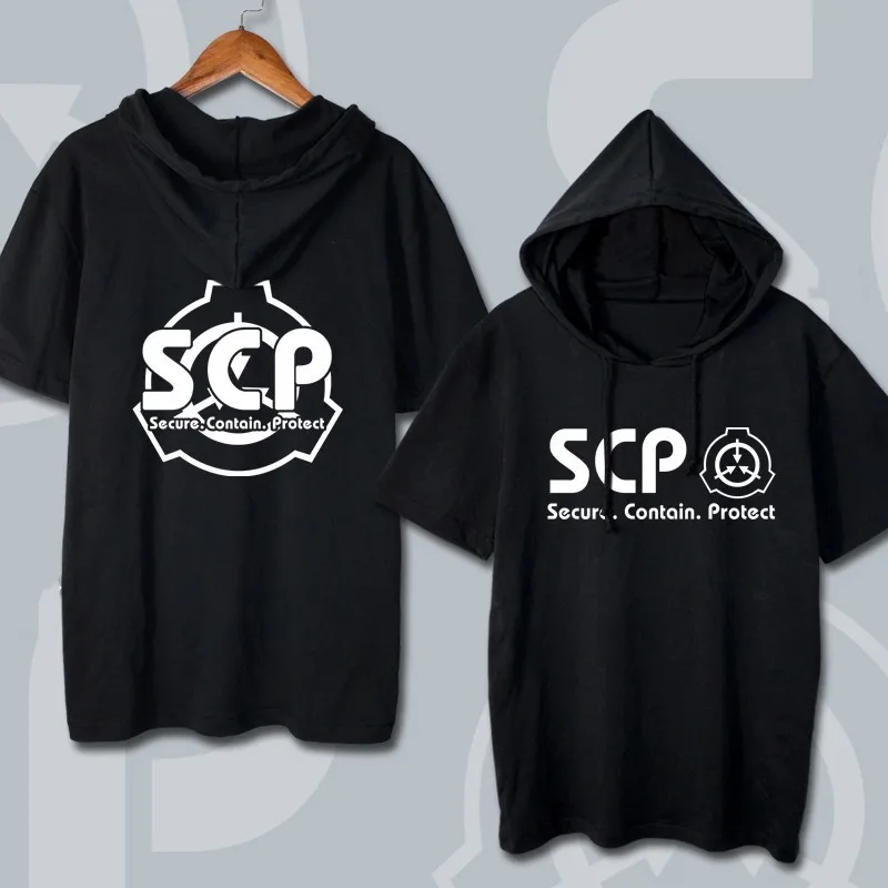 Повседневная футболка с капюшоном для мужчин и женщин аниме SCP Foundation Design Cosplay