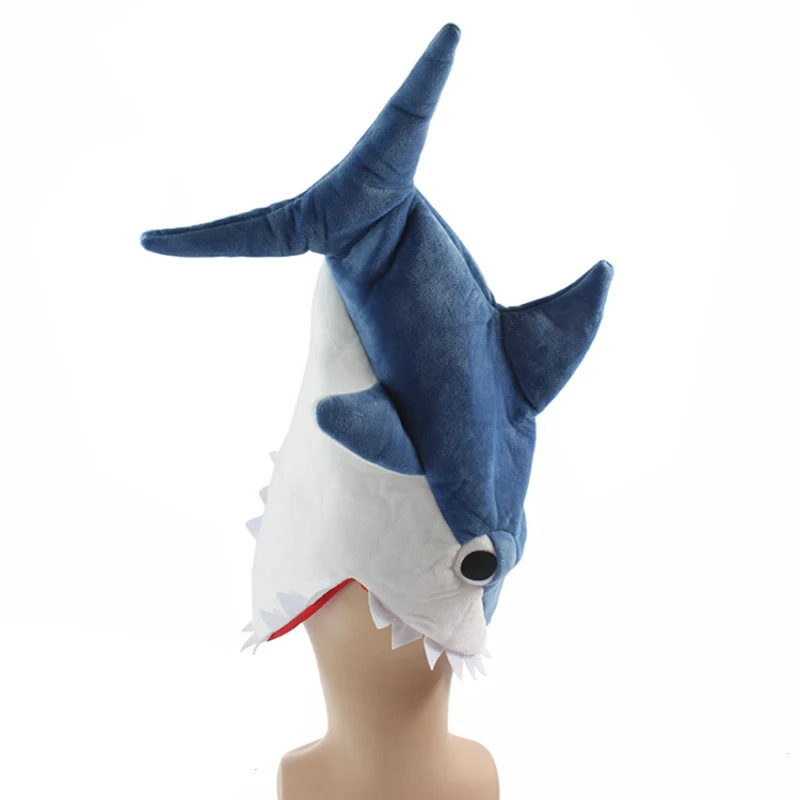 Хэллоуин Забавный Акула Косплэй костюм 3D шляпа творческая индивидуальность