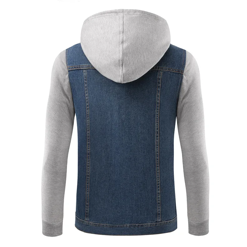 2018 extra men and women in Europe the United States men's denim jacket | Мужская одежда