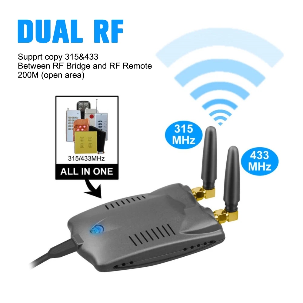 РЧ мост 315 МГц 433 Модуль Автоматизации умного дома Wifi беспроводной переключатель