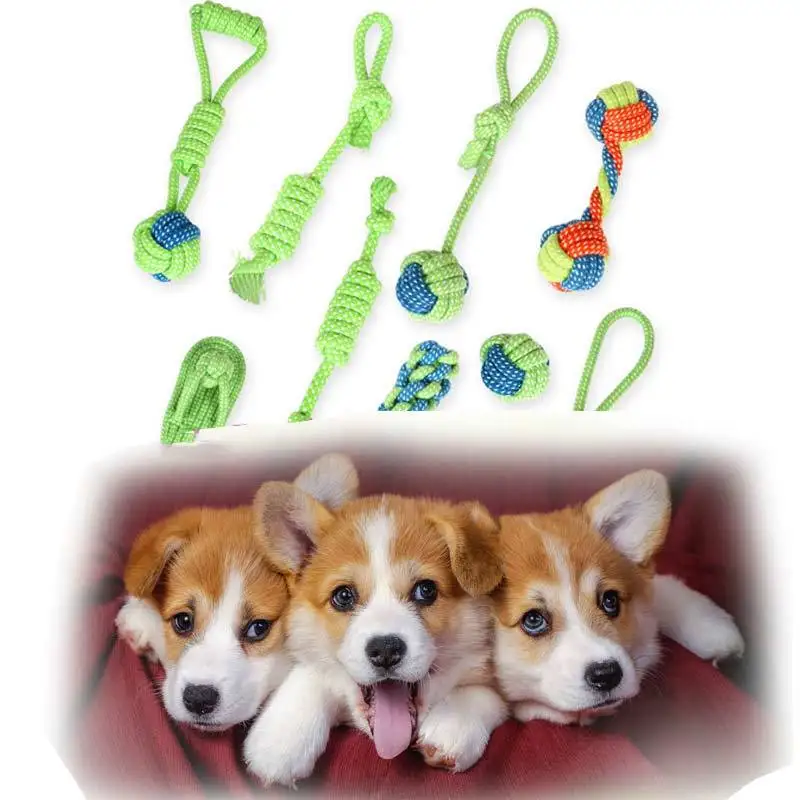 Забавный инструмент для шлифовки домашних животных веревка собак хлопковая
