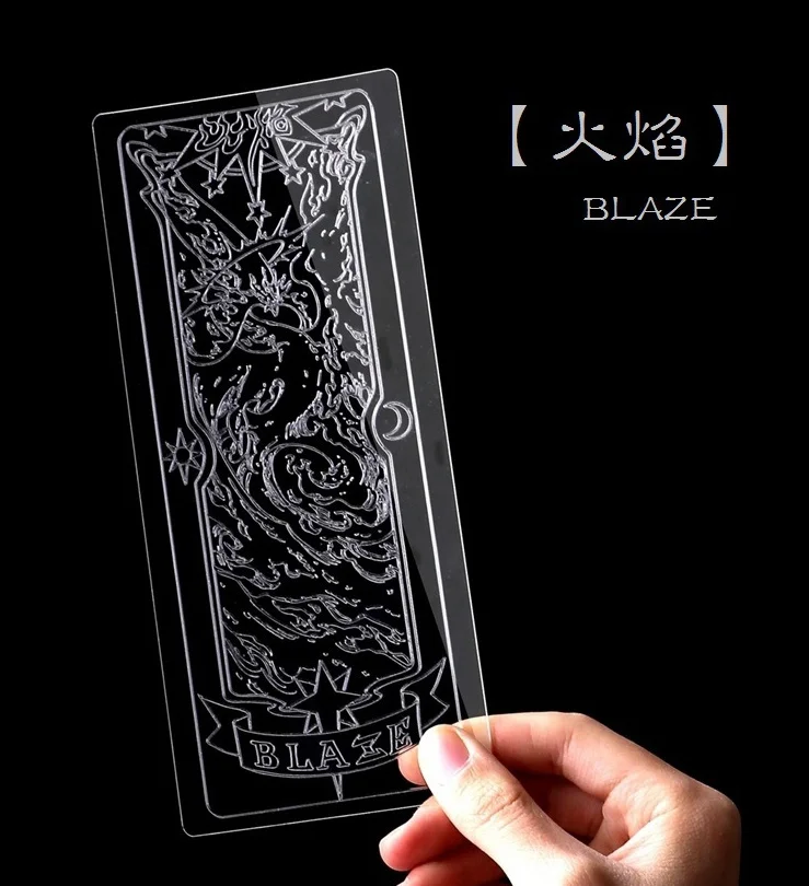 Аниме cardcaptor sakura KINOMOTO SAKURA clow card прозрачные карты косплей костюм реквизит |