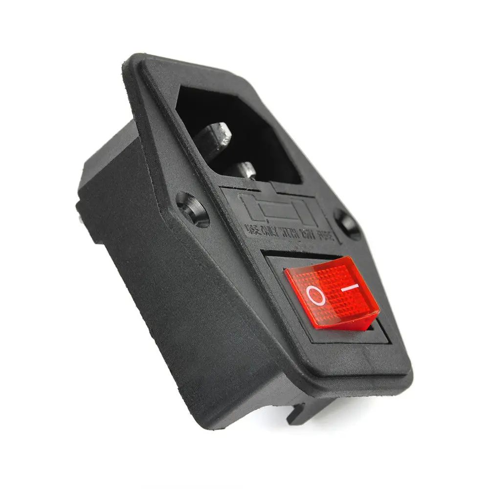 Новые 3 Pin Iec320 C14 переменного тока на входе штекер Мощность вытяжная настольная