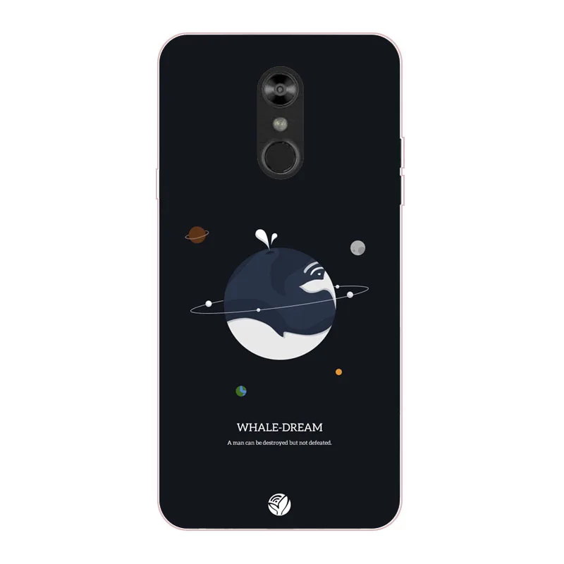 Чехол для LG Q Stylo 4 мягкая задняя крышка из ТПУ с изображением пейзажа кремния 2018