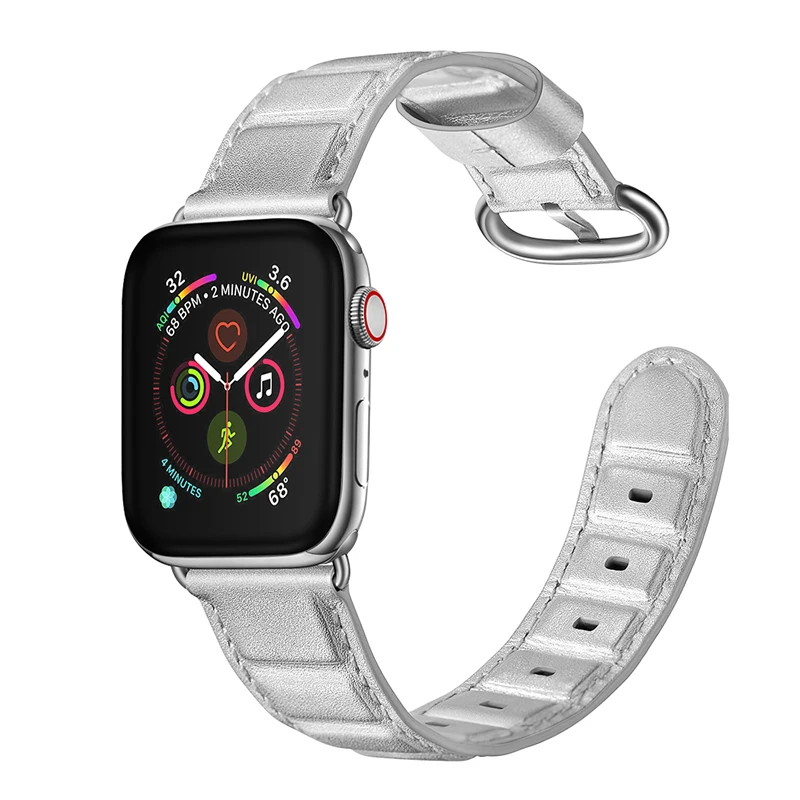 Ремешок из натуральной бамбуковой кожи для Apple Watch Series 4 3 2 1 iWatch 38 40 42 44 мм|Ремешки