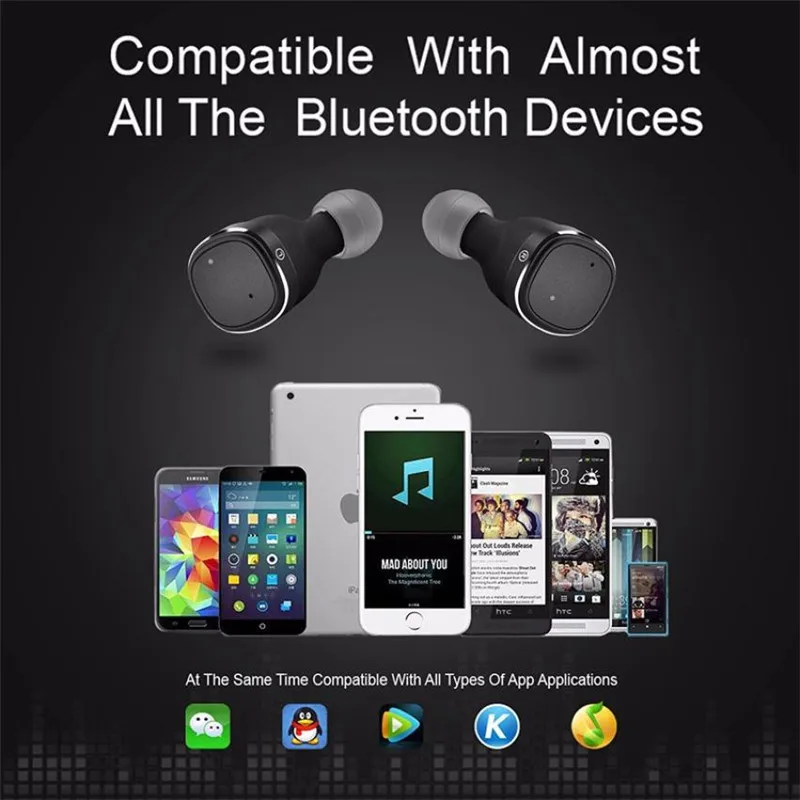 LEORY Bluetooth Беспроводные наушники с шумоподавлением смарт микрофоном большой