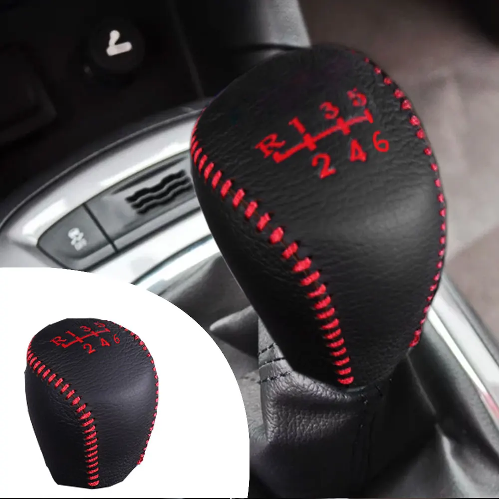 

For Chevrolet Cruze 2015 1.4T 1pc PU Leather Hand Brake Shift Knob Cover Gear Case Car Interior Decor Shift Knob Shell
