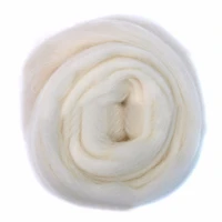 new 100 shetland natural cream white 100g wool roving felting needle felting