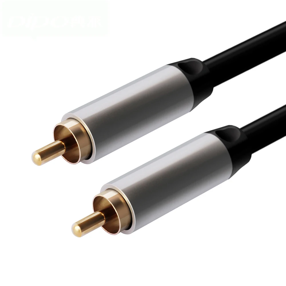 2 x RCA штекер мужской аудио кабель цифровой и аналоговый двойной экранированный PRO