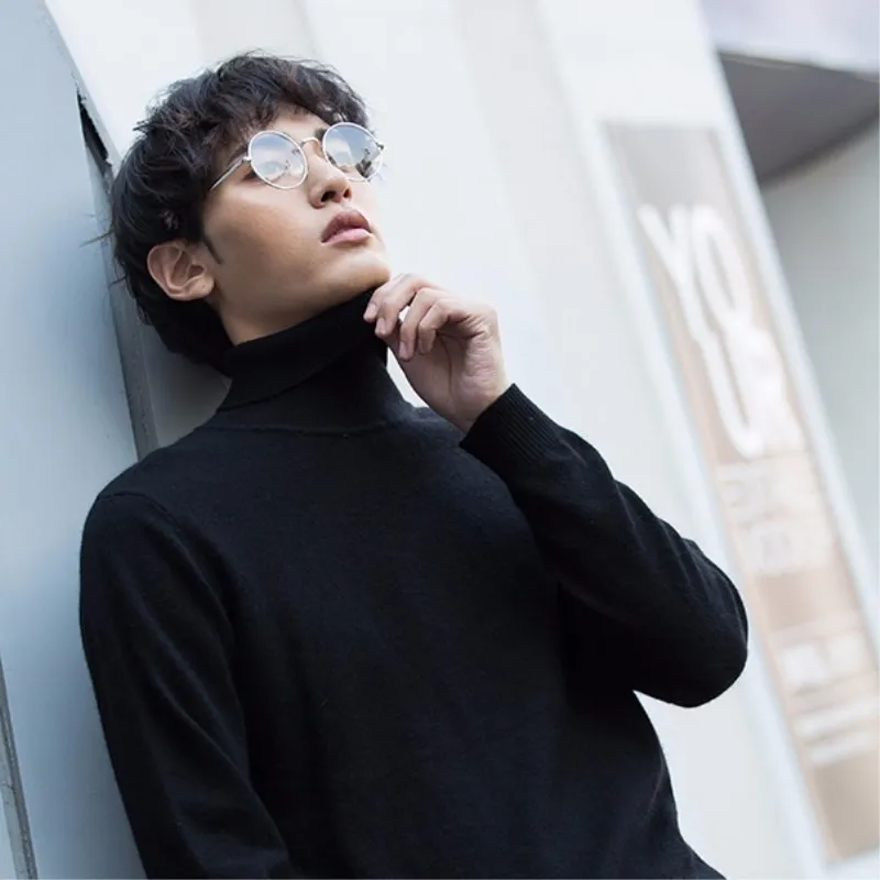 Популярный пуловер с высоким воротником для мужчин и женщин свитер на весну зиму
