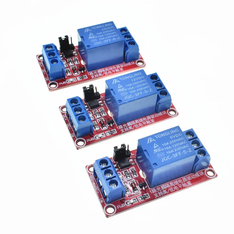 One 1 Channel 5V/12V/24V Relay Module With Optocoupler High/Low level Trigger relay module solid state For Arduino|Реле| |