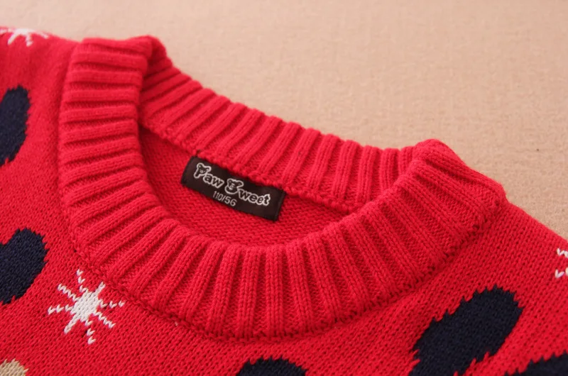 Детские красные рождественские свитера унисекс Рождественские для маленьких