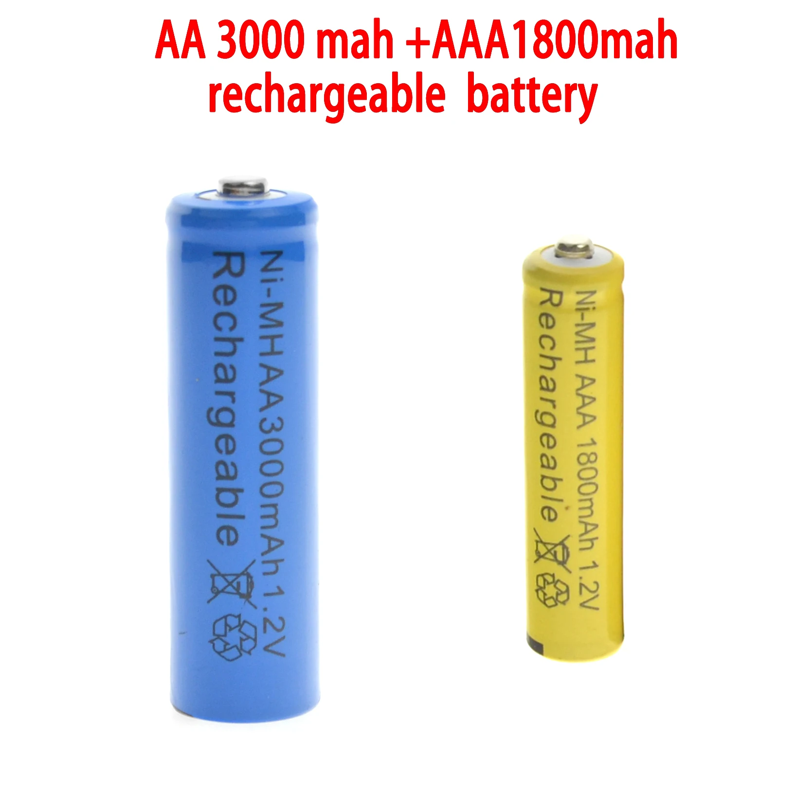 1 24 шт синий AA 3000mAh + желтый AAA 1800mAh NiMH аккумуляторная батарея RC MP3