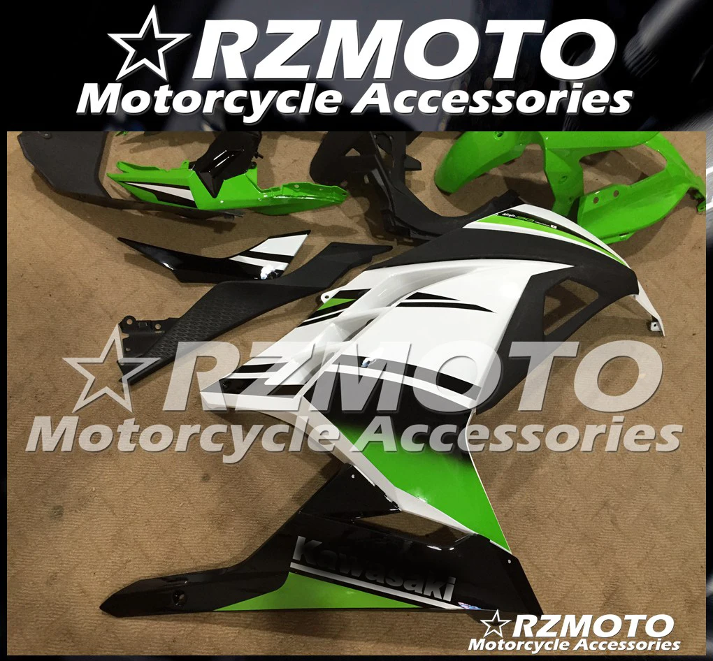 ABS обтекатель кузова комплект пригодный для Kawasaki Ninja300R 13 14 15 16 17 Ninja250R EX250 EX300 2013 2014
