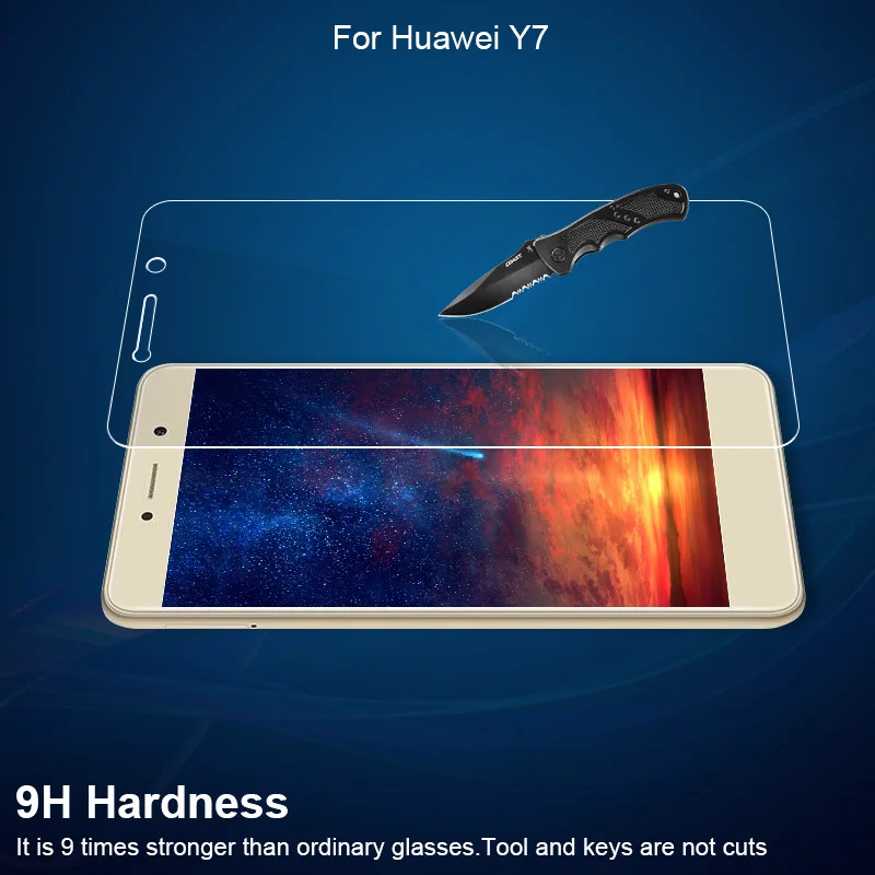 Mcdark For Huawei Y7 Front Glass Screen Protector Film Replacement Ascend P7 Easy to Install Cellphone Accessories | Мобильные
