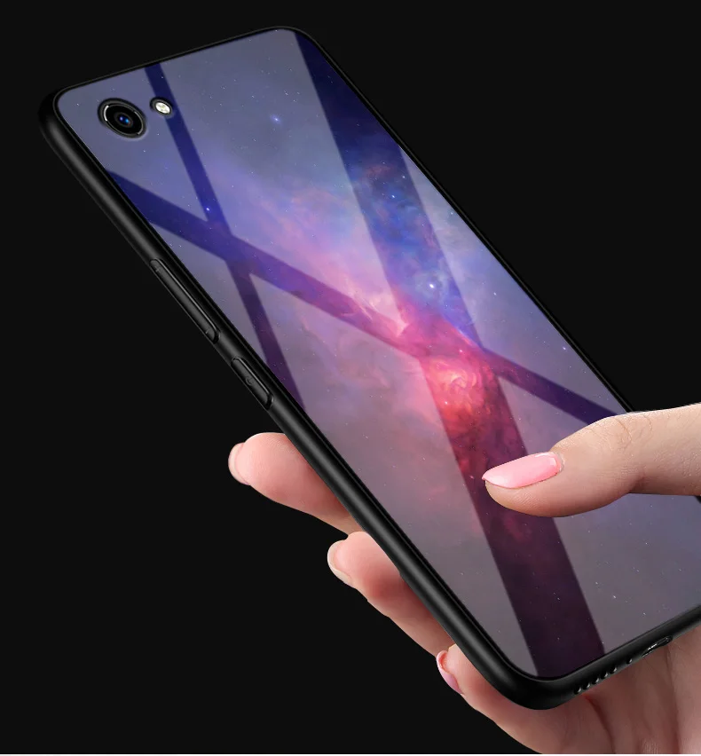 Чехол для Vivo Y91C V17 S1 Y17 роскошный стеклянный ЧЕХОЛ ДЛЯ Y81 чехол Y 81 1808 Y12 Y15