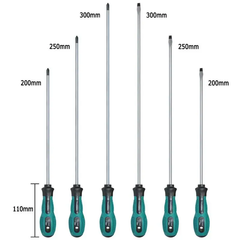 1pc Multipurpose Security Insulated Handle Screwdriver Electrician Screw Driver Maintenance Repairing Hand Tools 200-300mm | Инструменты