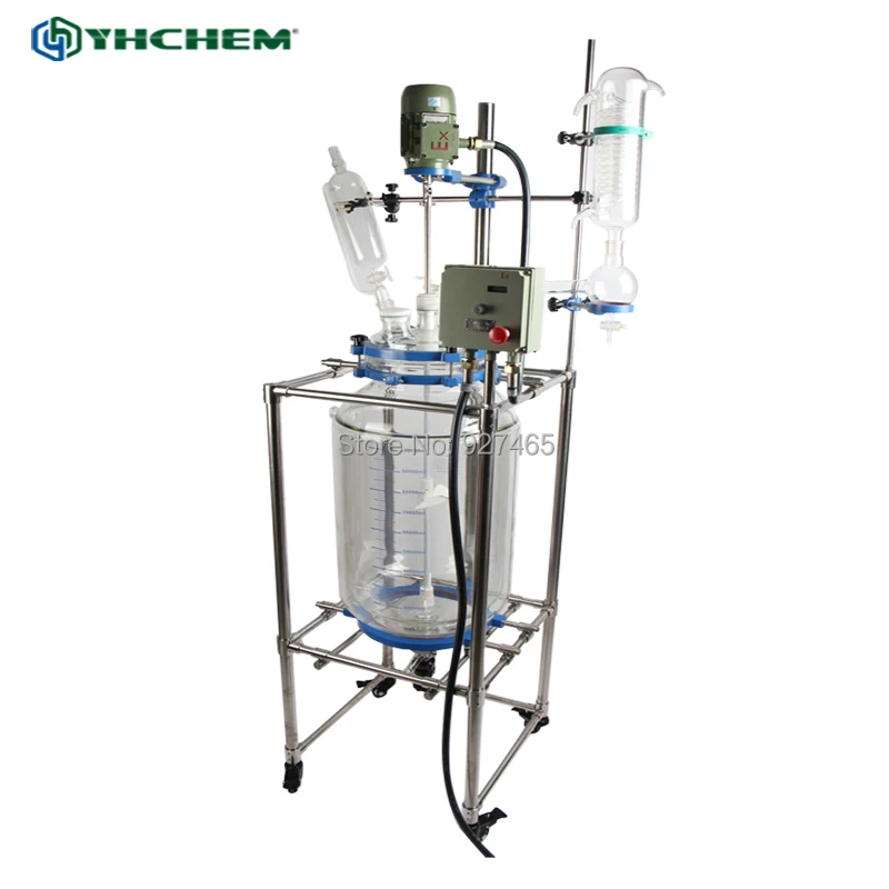 YHChem Новый 100L EX JGR100L перемешиваемый реактор с кожухом|Лабораторные термостатные