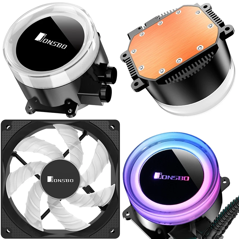 Jonsbo Tw2 240 501 Pc Процессор водяного охлаждения 4Pin ШИМ интегрированный Охладитель для