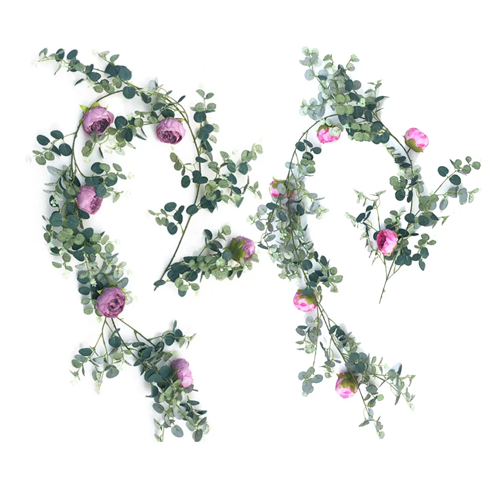 Искусственный круглый Эвкалиптовый цветок листья искусственная Виноградная