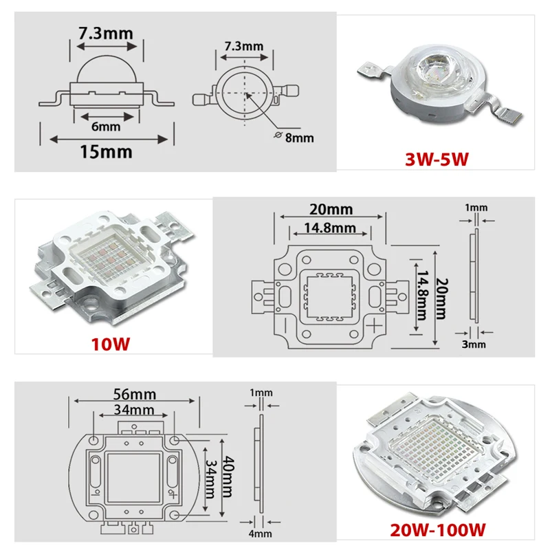 Светодиодный фонарик высокой мощности Cyan 490nm Ice lamb 480nm Chip 3W 5W 10W 20W 30W 50W 100W 490 nm Blue DIY COB