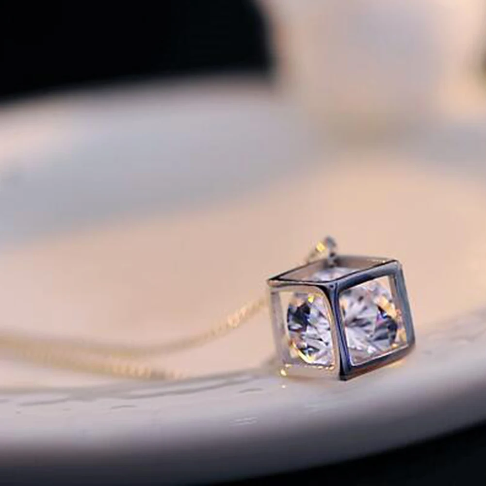 1 шт. изысканные красивые элегантные медные геометрические кубики пенден