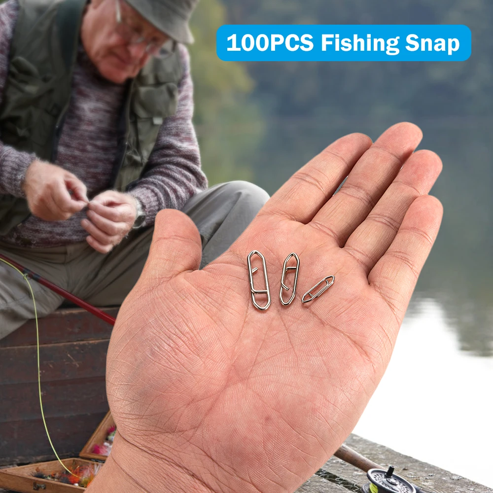 Lixada 100 шт. зажимы для ловли карпа мощная нержавеющая сталь быстроразъемный зажим