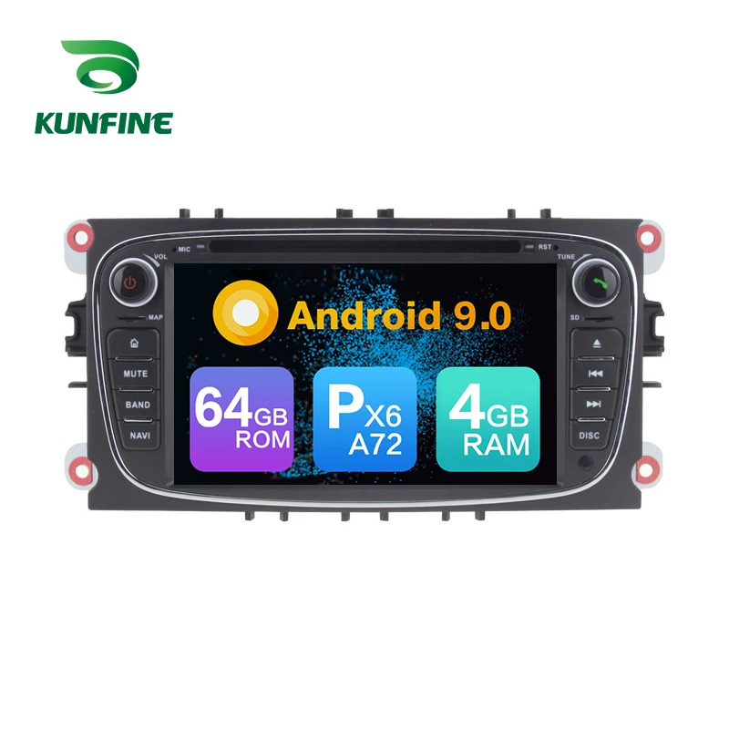 

Android 9.0 Core PX6 A72 Ram 4G Rom 64G Car DVD GPS Multimedia Player Car Stereo For FORD Focus 2007-2010 Radio Headunit