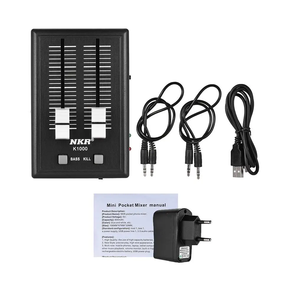 Портативный 3 5 мм аудио звуковой миксер Карманный Миксер для мобильного телефона