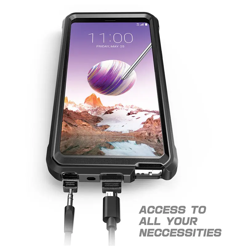 For LG Stylo 4 Case Q Stylus / UB Pro Full-Body Rugged Holster Clip Cover with Built-in Screen Protector | Мобильные телефоны и