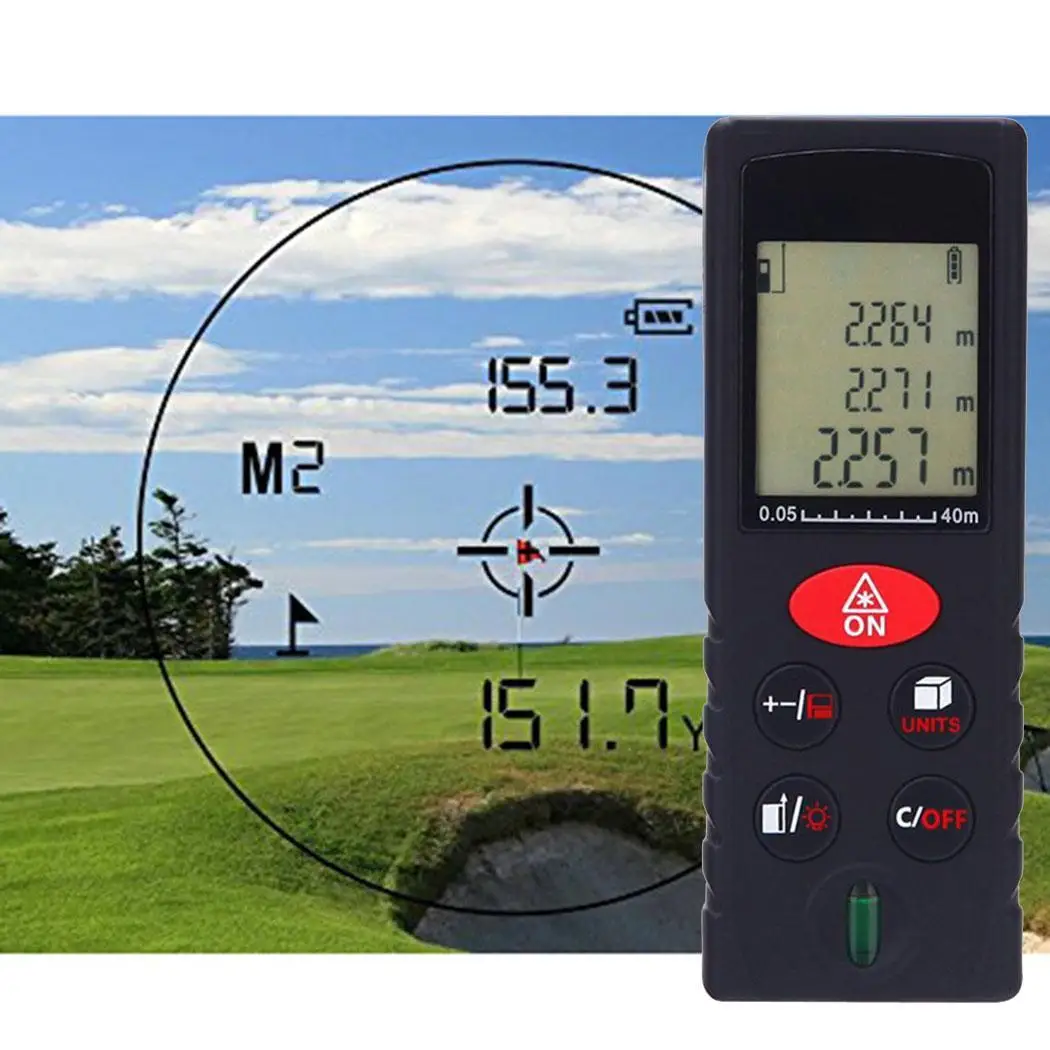 Фото Distance Measure 100M Handheld Digital Laser Meter Black 0.05-100m Range Finder Инструменты Distance Measure 100M Handheld Digital Laser Meter Black 0.05-100m Range Finder Инструменты