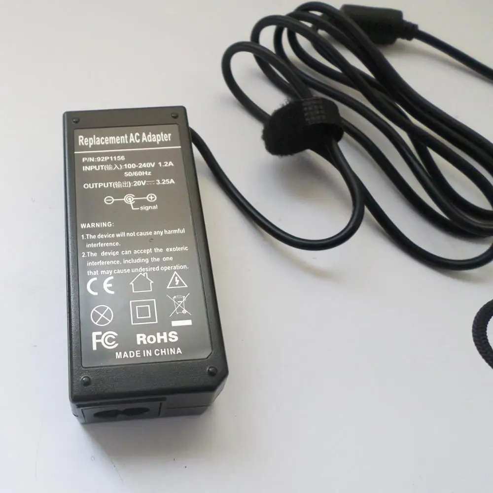 Шнур питания для ноутбука Lenovo ThinkPad X61s X60t X61t T60p T61p Z60m Z61m Z60t Z61t Z61e Z61P 20V 65W зарядное