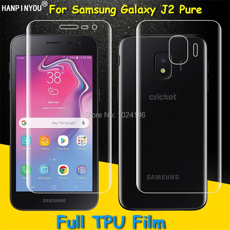 

Front / Back Full Coverage Clear Soft TPU Film Screen Protector For Samsung Galaxy J2 Pure J2Pure J260AZ 5.0" (Not Glass)