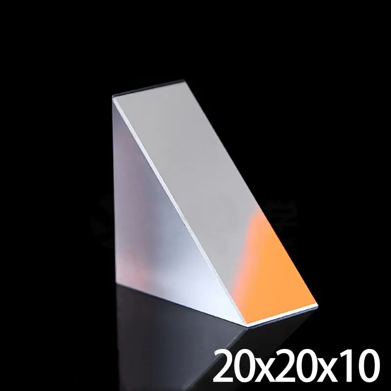 Оптическое стекло треугольной призмы K9 20x20x10 мм с отражающей пленкой светильник