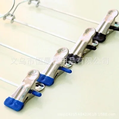 Metal Stainless Steel Pants And Trousers Rack Clothes Hanger Household Non-slip Skirt Clip | Дом и сад